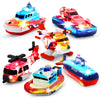 Tub Works® Ocean Rescue™ Vehicles Light Up Bath Toys, 6 Pack | Water-Activated Light Up Toys Flash & Change Color | Easy-Grip Baby & Toddler Bath Toys
