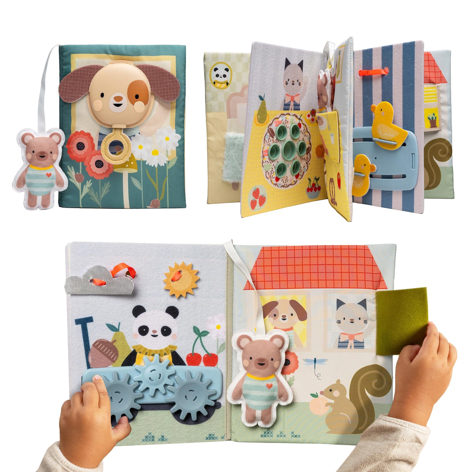 Taf Toys Home Busy Book for Toddlers 1-3 Interactive Educational Learning Quiet Book, Montessori toys for Boy Girl Birthday Gift, Ideal Toddler Busy