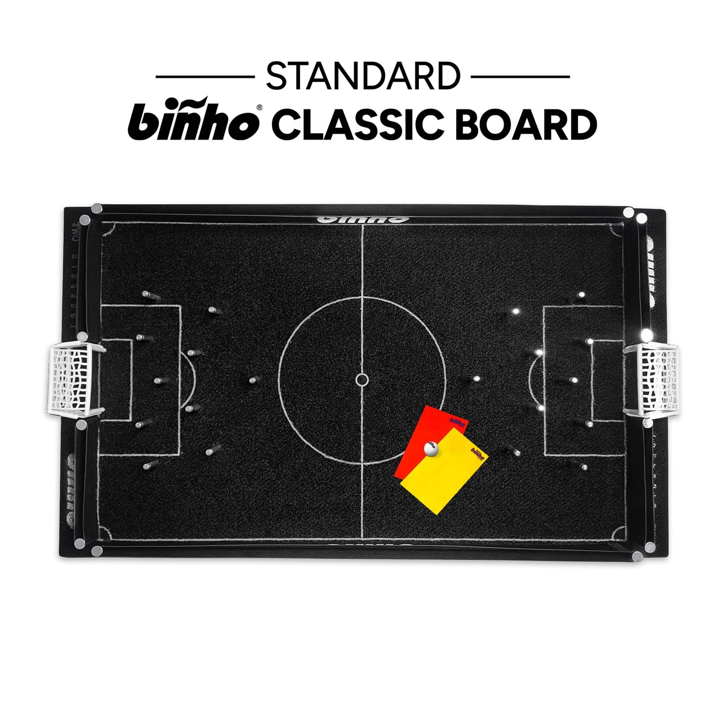 Binho Board Classic Board Game - 2-Player Fast-Paced Finger Flick Pinball Family Board Games - Portable Tabletop Sports Game Set for Any Occasion