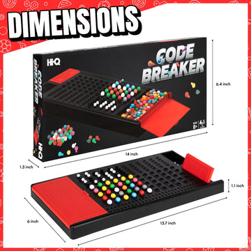 Hi-Q Code Breaker Board Game - Code Breakers Toy - STEM Toys - Color Brain Game - Kids Development - Toys for Boys & Girls, Suitable for 8+ Ages