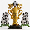 Soccer Ball Balloons & Trophy Set - 59 Inch Large Foil Balloons Balls and Trophies, Soccer Party Decorations for World Cup Soccer Events, 2026