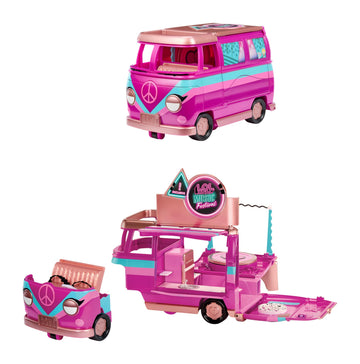 LOL Surprise Music Festival Tour Bus - 5-in-1 Playset, Exclusive Doll Included, Great Gift for Kids Ages 4+