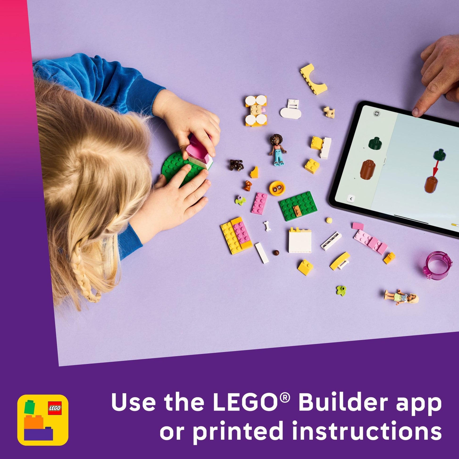 LEGO Friends Puppy Playground Pretend Play Building Toy - Creative Storytelling Playset for Girls & Boys, Ages 4+ - Includes 3 Dog Toys, & 2 Minidolls