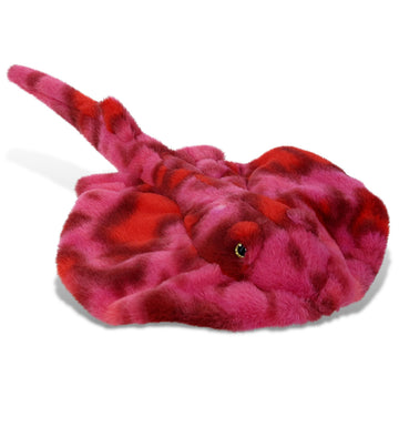 DolliBu Pink Tie-Dye Stingray Super Soft Stuffed Animal, Cute Realistic Stuffed Animals for Girls, Boys, Adults Animal Gifts, Kids Nursery Decor