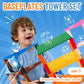 Strictly Briks Classic Stackable Baseplates - Rainbow Building Bricks Set - Stackable Base Plates Building Set Compatible with Lego - Brick Stacker