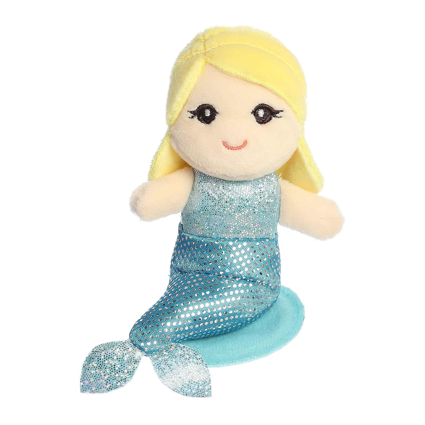 Aurora® Adorable Shoulderkins™ Aquamarine Mermaid™ Stuffed Animal - Fun Buddy that Can Go Everywhere with You - Perfect for Kids 3+ Years and Costumes