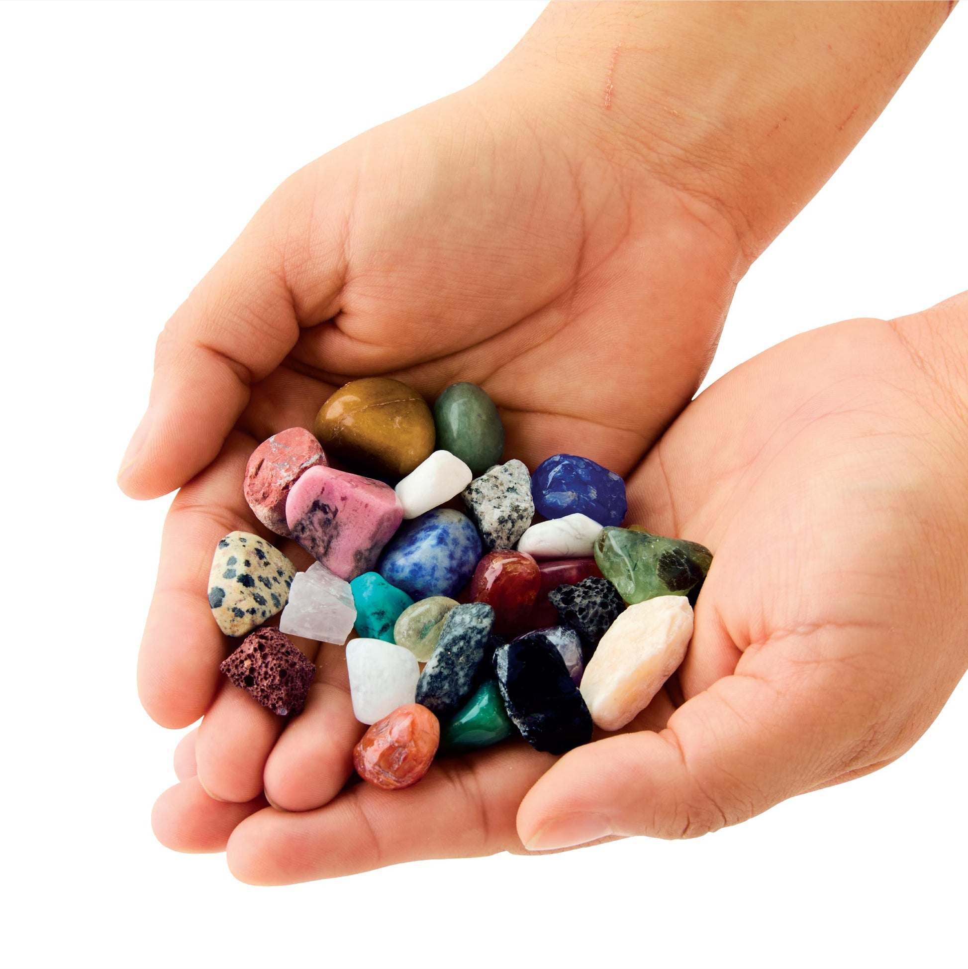 Discovery™ Big Treasure Dig STEM Kit - 23-Piece Excavation Set for Kids| Dig for 15 Gemstones, 4 Crystal Geodes & Pyrite Nuggets| Real Tools|