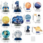 ANGOLIO 12Pcs Outer Space 1st Birthday Honeycomb Centerpiece Party Supplies