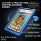 GemLock 5-Pack PSA Slab Bumpers - Hard TPU Stackable Colored Guards with Precision Fit for Graded Cards (Red, Black, Purple, Blue, Green)