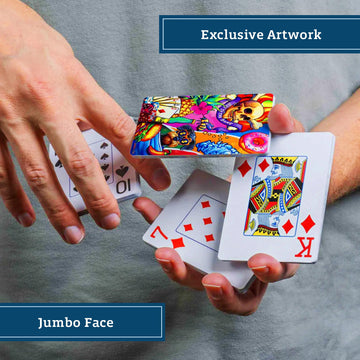 Boardwalk Puzzles Bad to The Bone, Featherlight Unique Playing Cards, Fun Themed Deck for Home and Travel