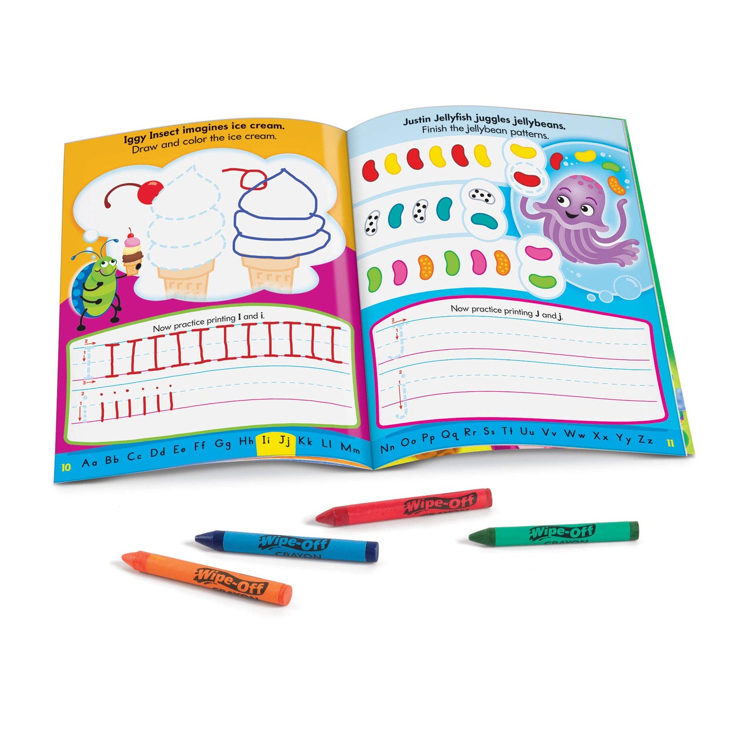 Trend Enterprises Printing Reusable Book & Crayons
