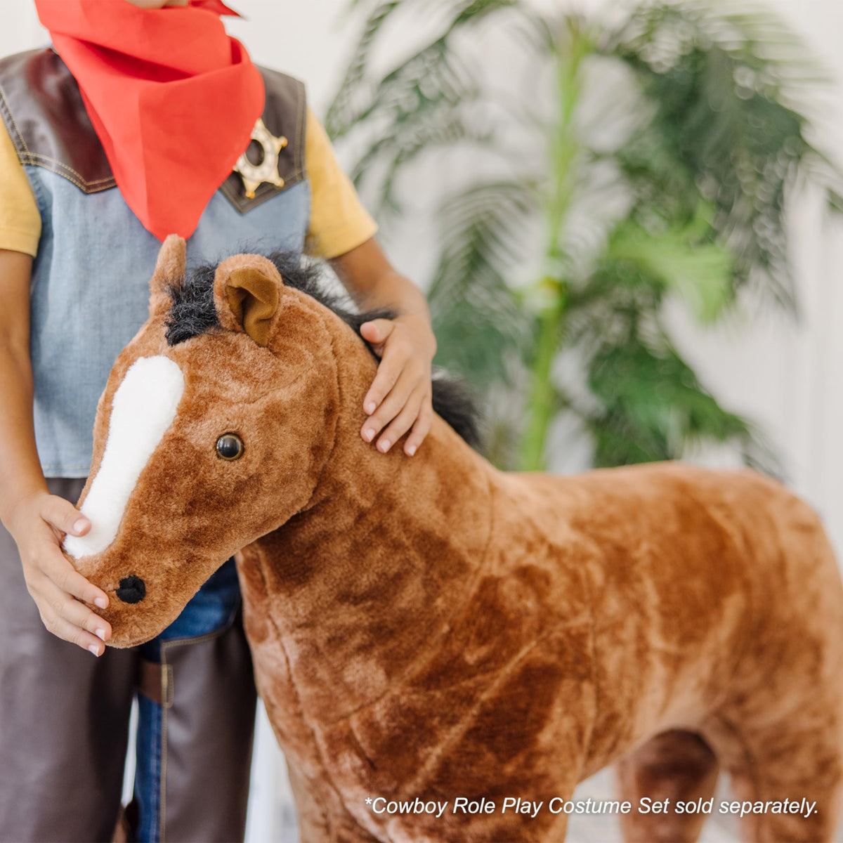 Melissa & Doug Giant Horse - Lifelike Stuffed Animal (Nearly 3 feet Tall)