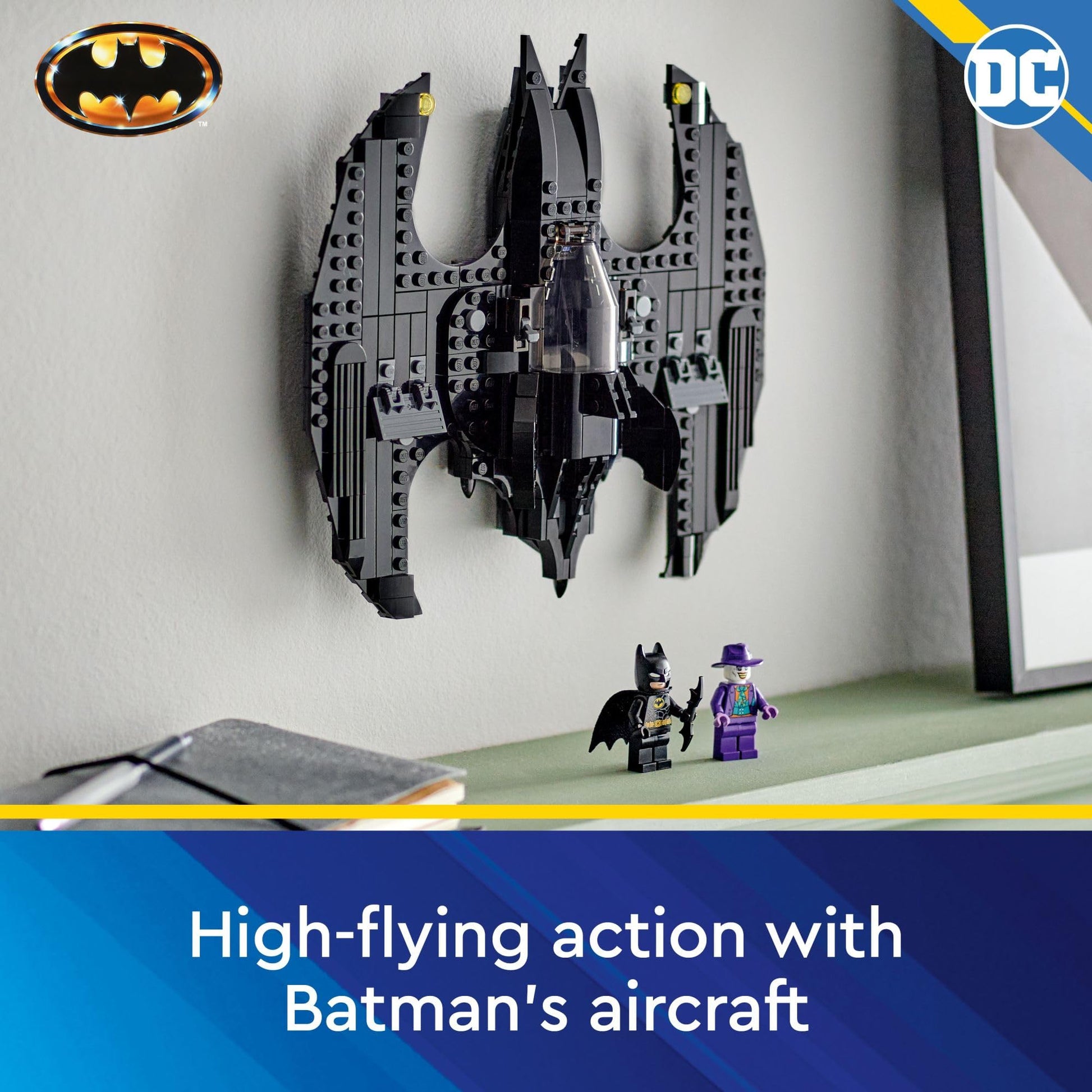 LEGO DC Batwing: Batman vs. The Joker 76265 DC Super Hero Playset, Features 2 Minifigures and a Batwing Toy Based on DC’s Iconic 1989 Batman Movie, DC