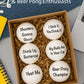 Funny Beer Pong Balls - 6-Pack of Humorous Phrases for Epic Party Games, Hilarious Drinking Fun | College Gifts Supplies Dorm Room Accessories Gag