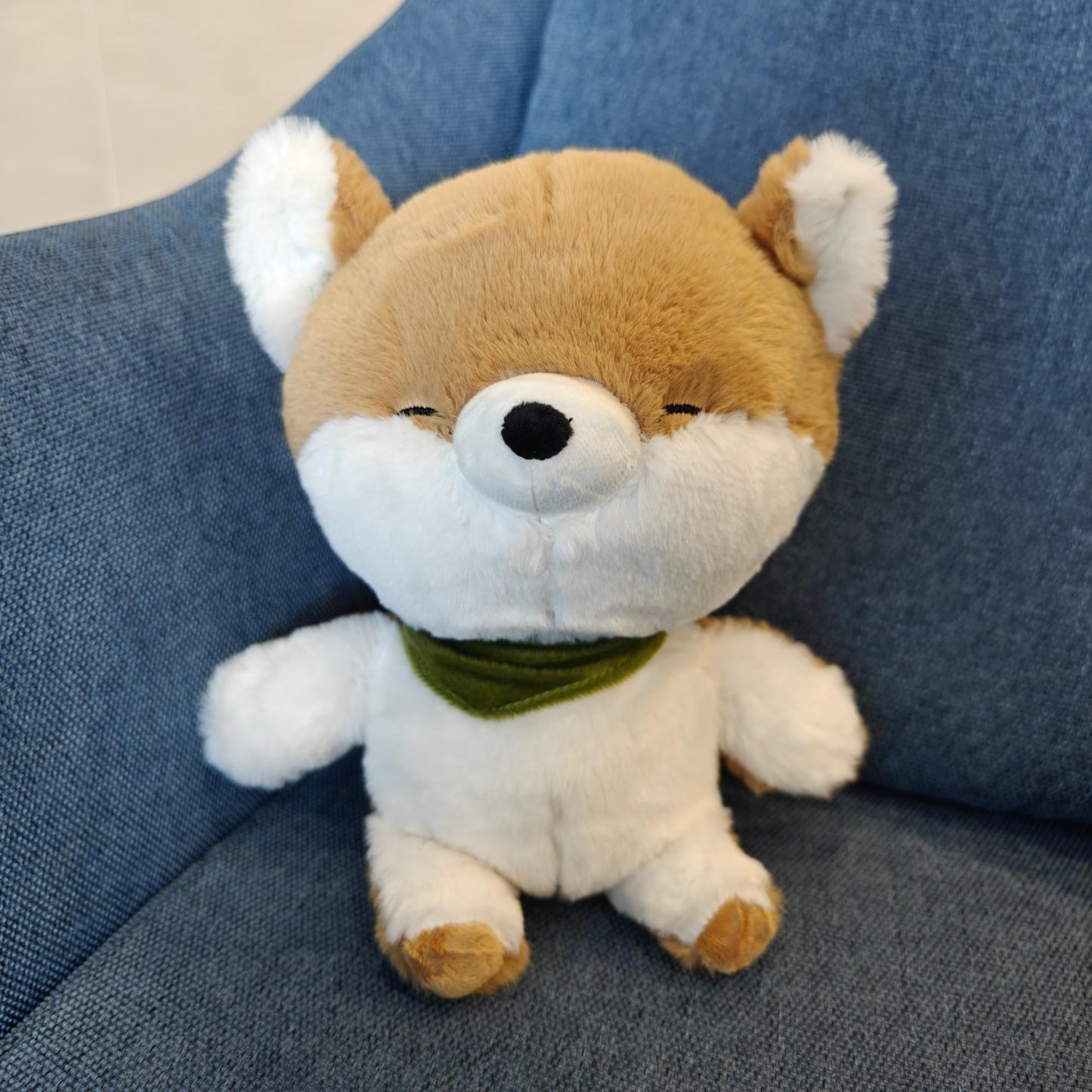 FRANKIEZHOU Shiba Inu Plush, 10'' Stuffed Animal, Light Brown, Soft Toy for Kids, Cuddly Dog, Hug Pillow, Baby Gift