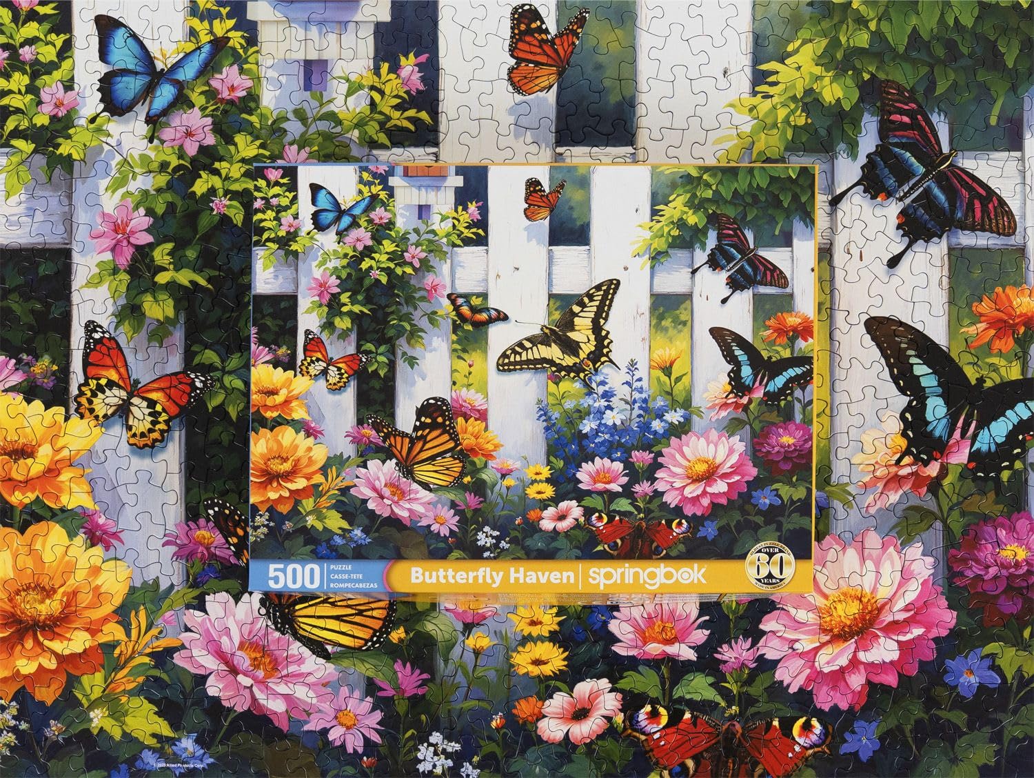 Springbok Butterfly Haven 500 Piece Jigsaw Puzzle for Adults