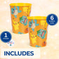 Unique Pokemon Cups - 6 Pack - Plastic Reusable Party Favor Cups 16 oz - Pokemon Birthday Decorations and Party Supplies - for Water, Juice, Goodie