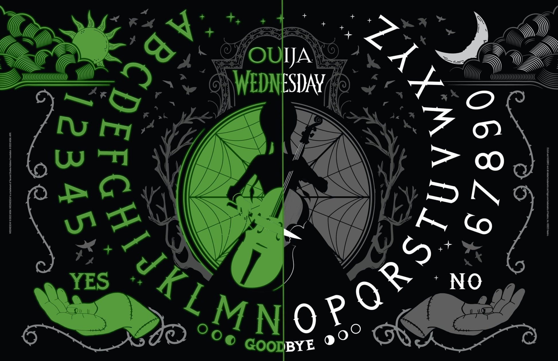 Ouija: Wednesday | Inspired by the Popular Original Series Wednesday | Collectible Classic Ouija Board Game | Officially Licensed Game and Merchandise