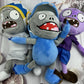 JHESAO 3 PCS Plants and Zombies Plush Buckethead Zombie Sets Toy Purple, 1 2 Stuffed Soft Missile Zombie Imp Doll, Barrel Buckethead Zombies PVZ Plush