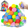 Jnnzzggu 100PCS Reusable Water Balls,Outdoor Water Balloons for Kids,Water Games Toys Sponge Soaker Ball for Boys,Girls,Summer Backyard,Pool Party,Fun