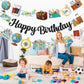 Travel Themed Party Decorations Adventure Time Birthday Decorations Included Happy Birthday Banner Around The World Party Decorations Travel