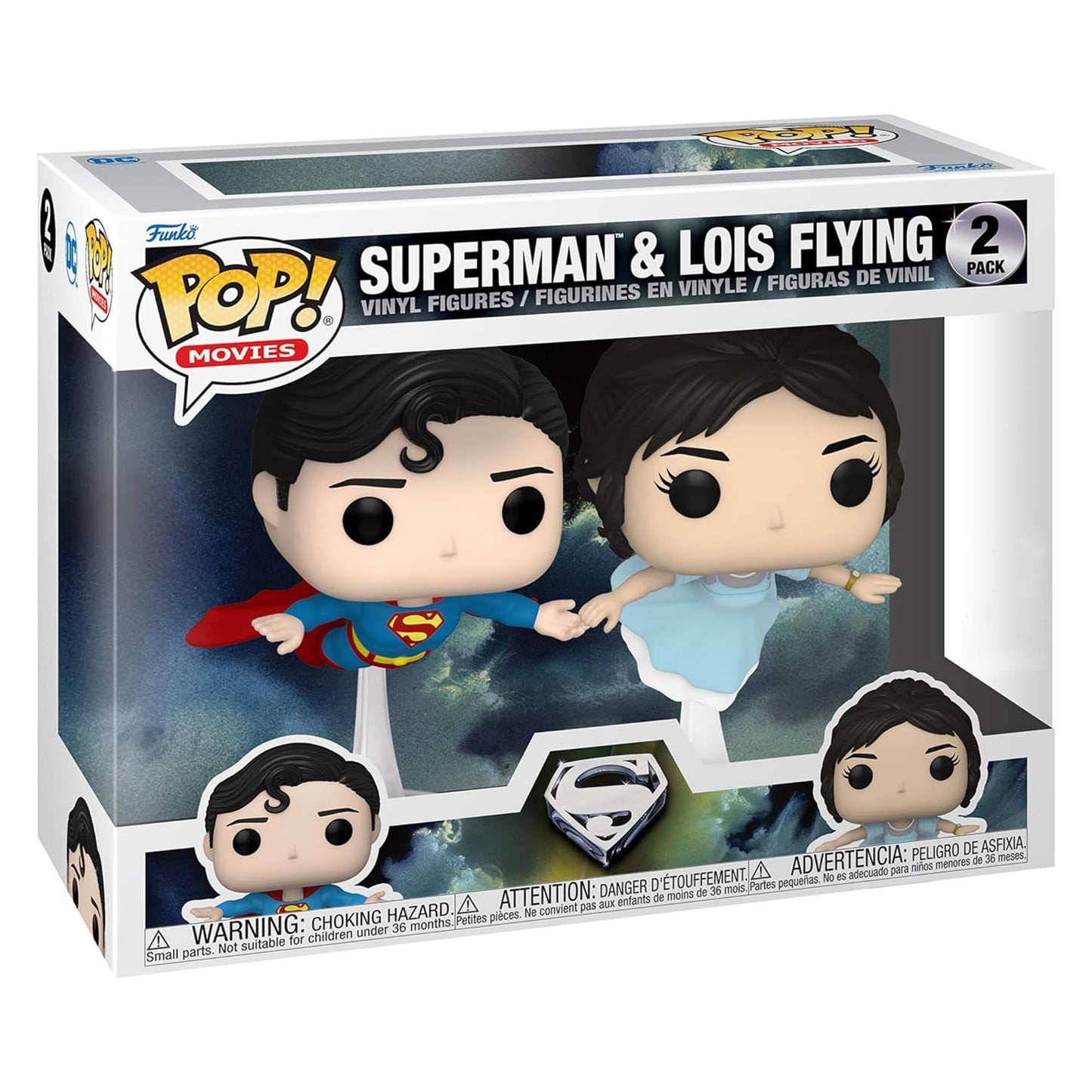 Superman DC Comics Funko POP 2-Pack Lois Flying