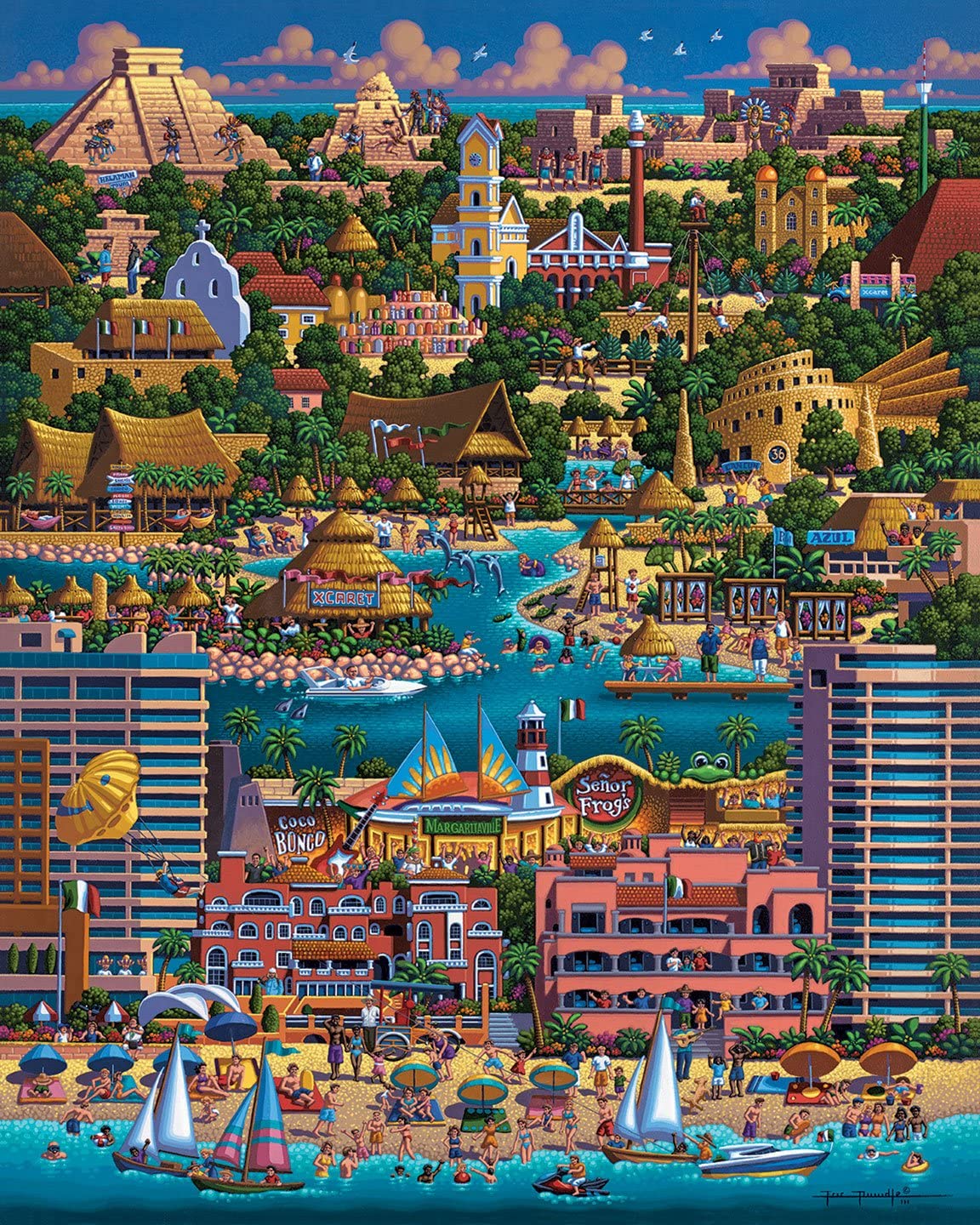 Dowdle Jigsaw Puzzle - Cancun - 1000 Piece