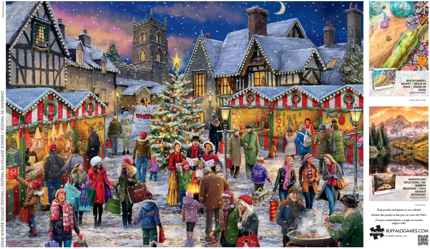 Buffalo Games - Winter Village Festival - 2000 Piece Puzzle for Adults