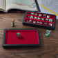 Forged Dice Co. Premium 3-Row Dice Case - Combination Dice Box and Dice Tray - Protects Polyhedral Dice Sets - Felt-Lined Storage Rows - Magnetic Lid