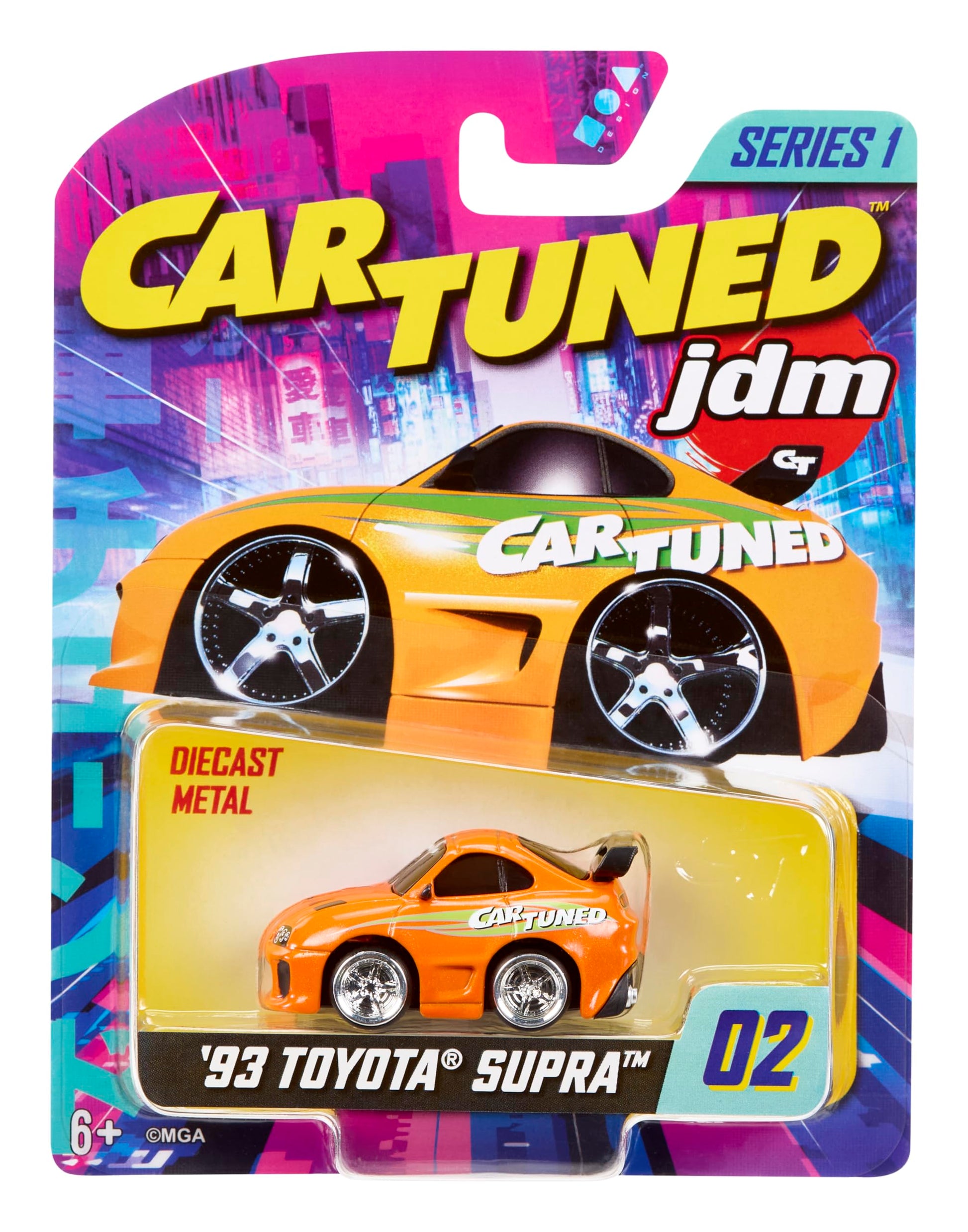 MGA Entertainment CarTuned JDM Tuners Series 1-1993 Toyota Supra (A90)