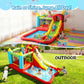 Infaltable Water Slides for Kids Backyard with Splash Pool & Sprinklers, Bounce House Combo, Climbing Wall, Kids Inflatable Water Park for Ages 3-12
