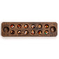 Yellow Mountain Imports Mancala Set with 17.3-Inch Solid Wood Board and Quartz Pebble Playing Pieces