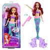 Mattel Disney Princess Ariel The Mermaid Doll, Mermaid Toy, Tail Fin Changed by Water Colour, Disney Gifts, Toy from 3 Years, HLW00