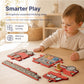 Lalibels Large Fire Truck Puzzle & Activity Toy for Toddlers 18 Months+, Montessori Fine Motor Learning Toy, Wooden Firetruck Birthday Gift for Boys