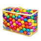 Hovenlay Ball Pit Balls Phthalate Free BPA Free Crush Proof Plastic - 7 Bright Colors in Reusable Play Toys for Kids with Storage Bag