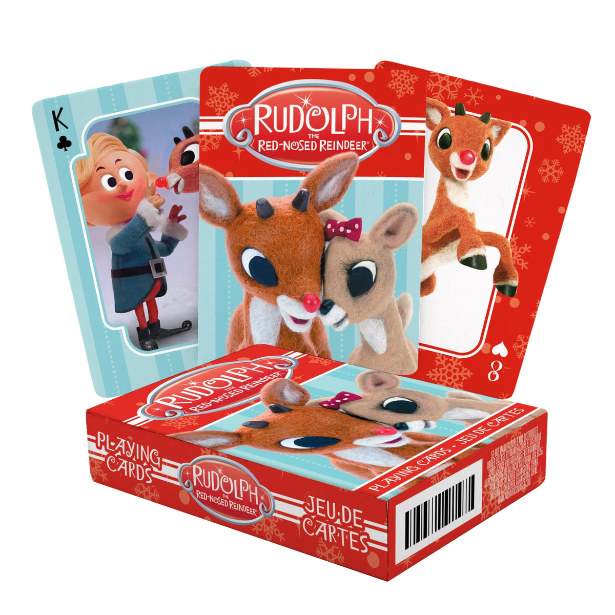 Aquarius Rudolph Playing Cards - Rudolph The Red Nosed Reindeer Deck of Cards for Your Favorite Card Games - Officially Licensed Rudolph Merchandise
