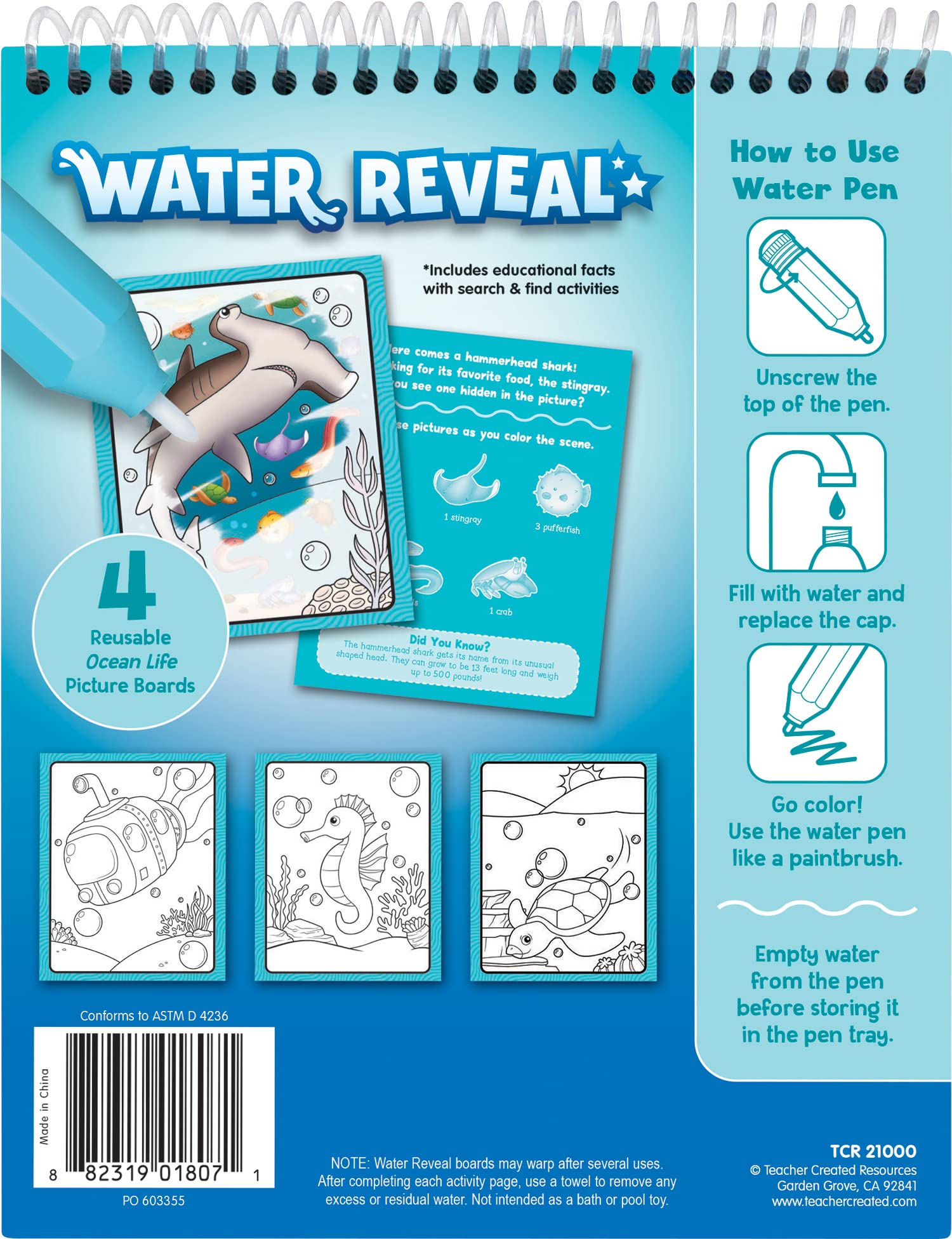 Teacher Created Resources Ocean Life Water Reveal (TCR21000)