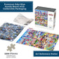 Boardwalk Dallas-Fort Worth 1000 Piece Jigsaw Puzzle Fun Colorful Texas Puzzles with Premium Box, Gift for Adults and Family 19"x26"