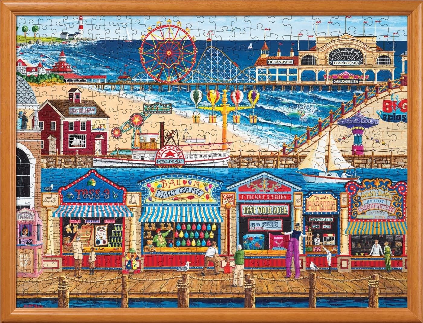 MasterPieces 400 Piece Jigsaw Puzzle For Adults, Family, Or Youth - Ocean Park - 18"x24"