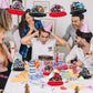 LIANGSS 8-Piece Heavy Duty Truck Theme Honeycomb Centerpieces for Kids - Semi Truck, Baby Shower, Birthday, Traffic Party Honeycomb Tabletop