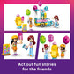 LEGO Friends Ice Cream & Balloon Stand Building Toy for Girls & Boys - Pretend Play Set for Kids, Ages 6+ - W/Liann & Paisley Minidolls & Accessories