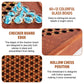 12.7 Inches Wooden Chinese Checkers Set with Storage Drawer -60 Glass Marbles in 6 Colors -12 Bonus Spare Marbles| Chinese Checkers Board Game