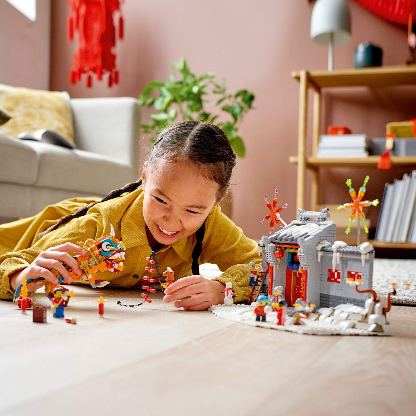 LEGO Story of Nian 80106 Building Kit; Collectible, Educational, Lunar New Year Gift Toy for Kids, New 2021 (1,067 Pieces)