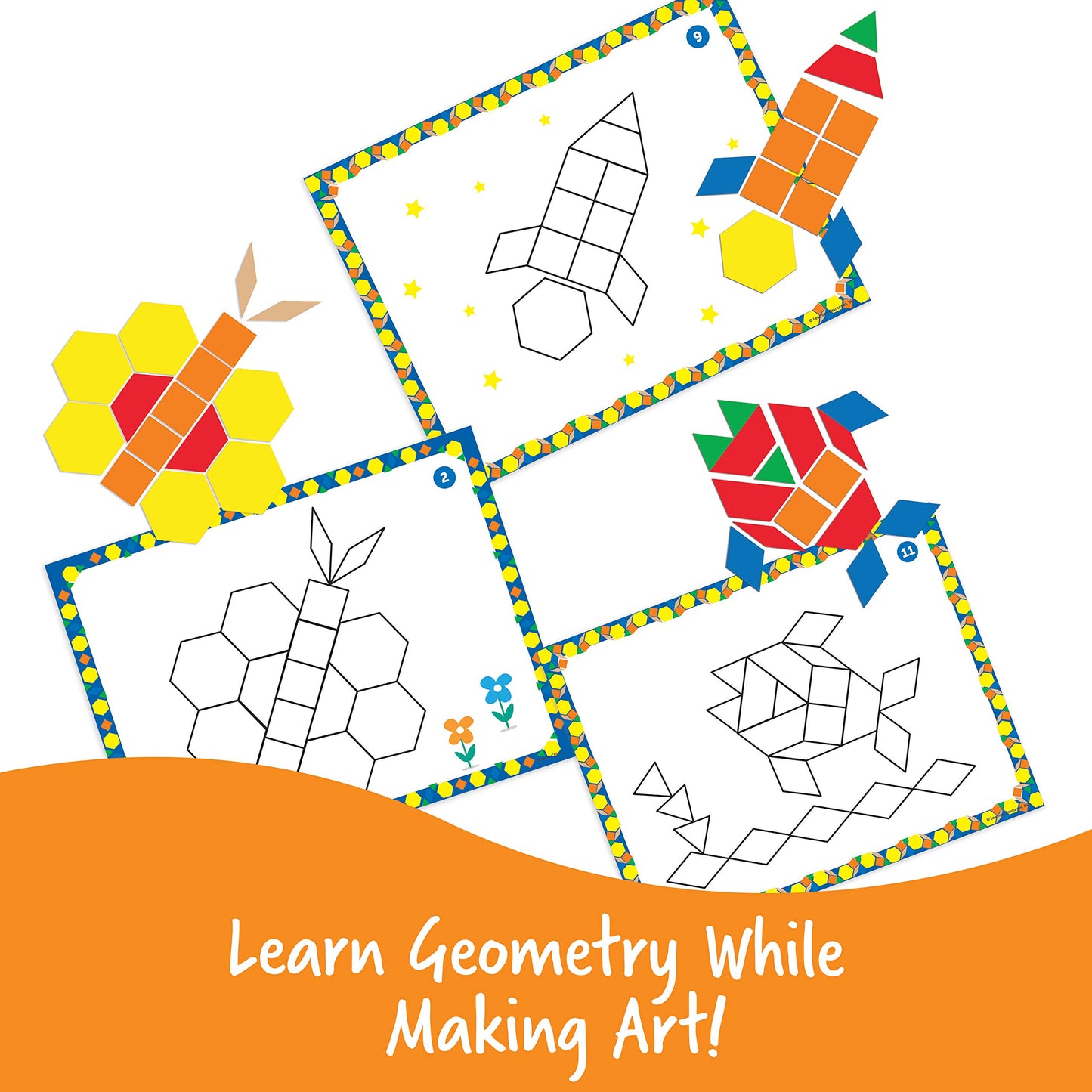 Learning Resources Pattern Block Activity Set