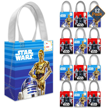 Star Wars Party Favor Bags for Kids Birthday 12 Pack Bundle