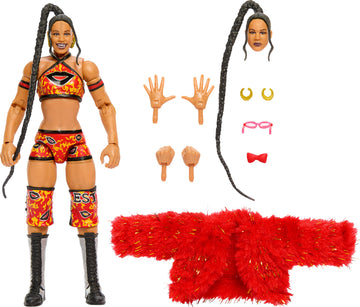 Mattel WWE Ultimate Edition Action Figure & Accessories, 6-inch Bianca Belair Collectible Set, Swappable Heads & Hands, Entrance Gear & 30