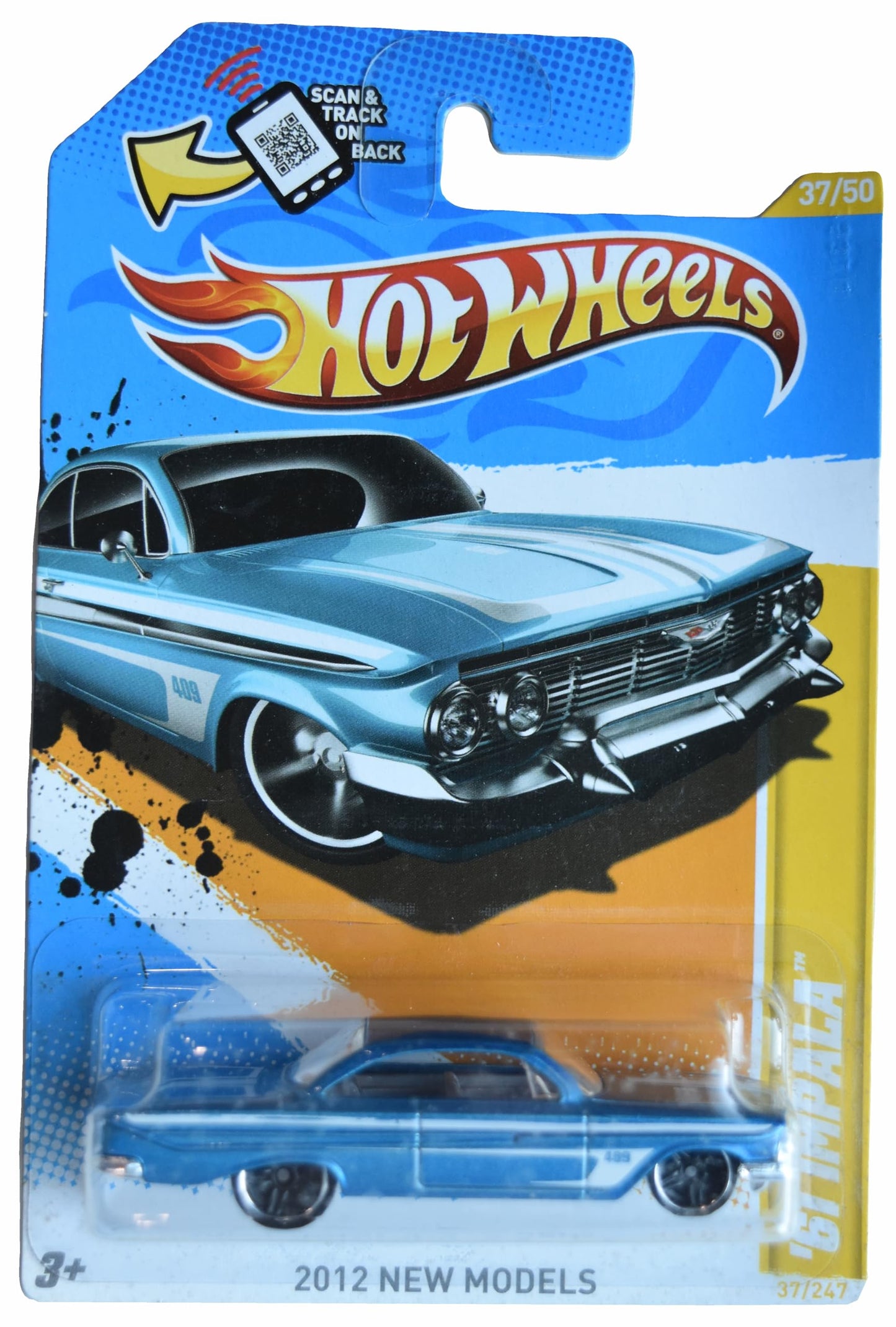 Hot Wheels '61 Impala, 2012 New Models 37/50 [Blue] 37/247