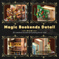 Zylvoxia Bookend Magic House Building kit, Home Decorative for Building Block Toy, Bookcase Miniature House Model Building, Cool Bookshelf Organizer