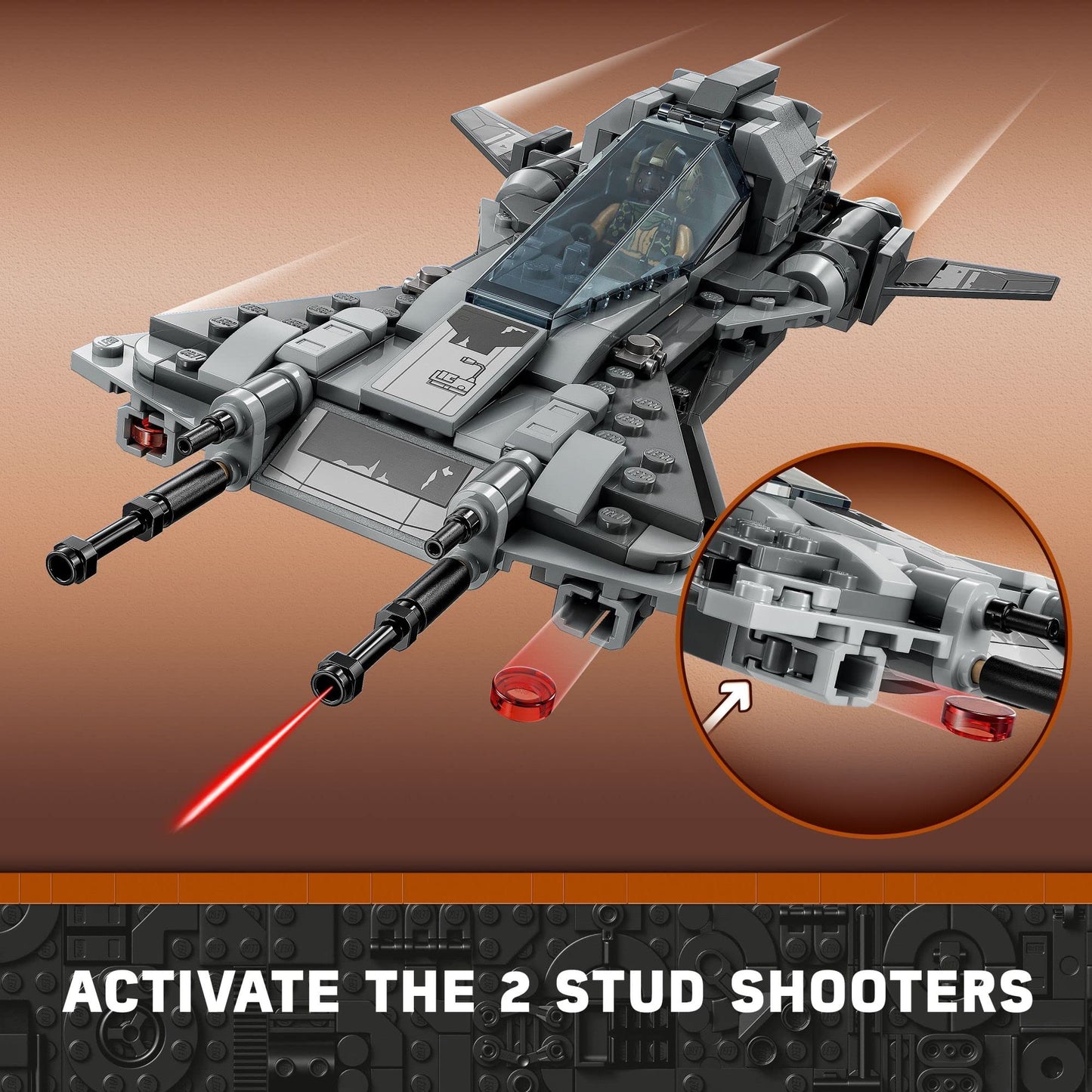 LEGO Star Wars Pirate Snub Fighter 75346 Buildable Starfighter Playset Featuring Pirate Pilot and Vane Characters from the Mandalorian Season 3,