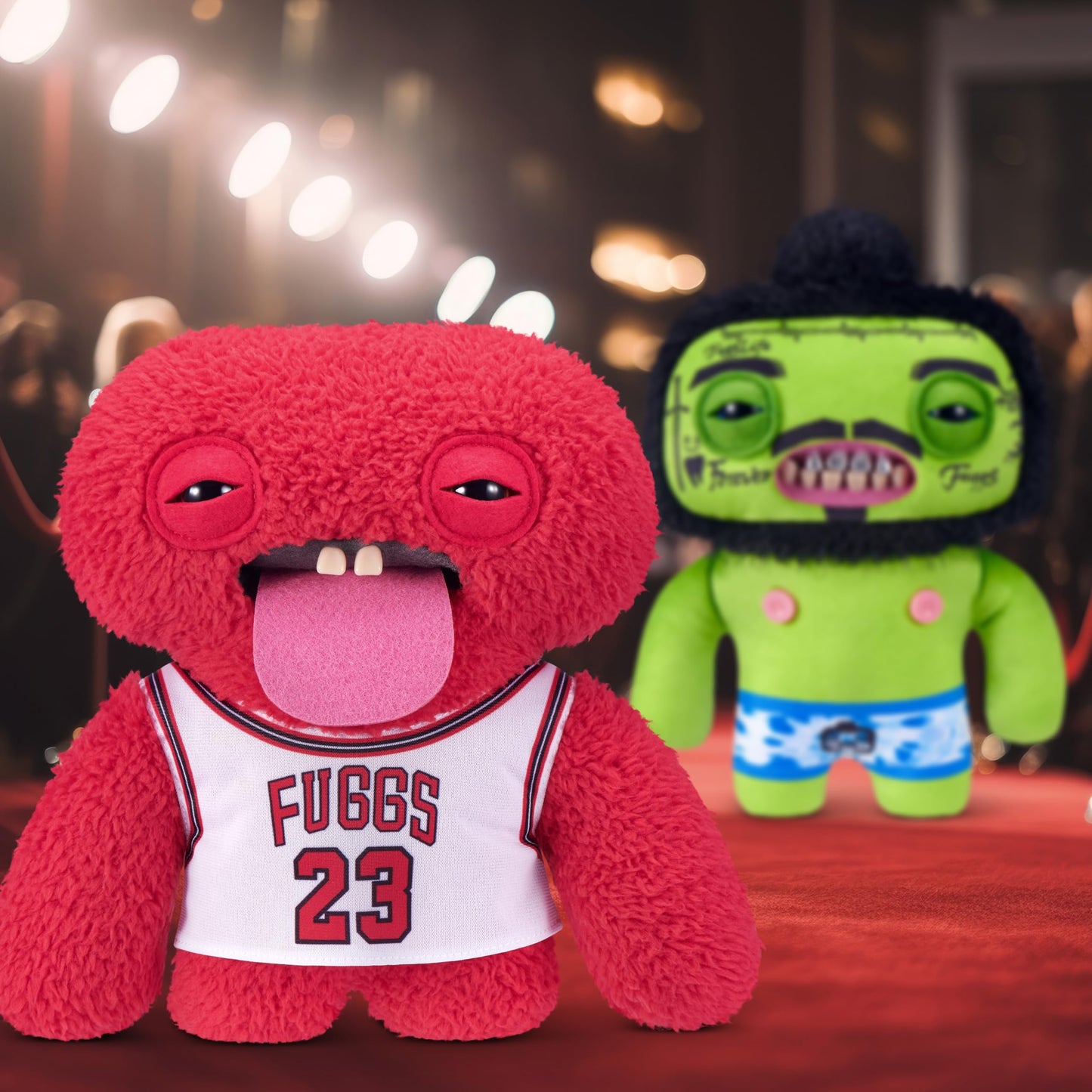 Fuggler Fugg Stars 9-Inch Plush Toy (Chunky Mcdunky) by ZURU - Funny Ugly Monster Stuffed Animal with Human-Like Teeth, Collectible Plush for Kids